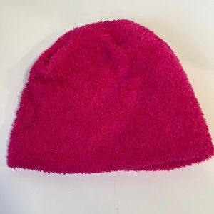 Fuzzy pink winter hat girls toddlers beanie